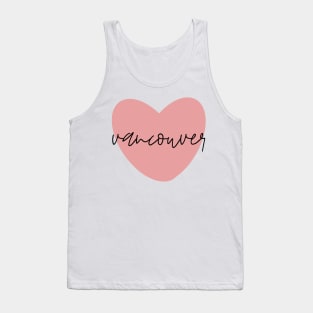 Vancouver Pink Heart Tank Top